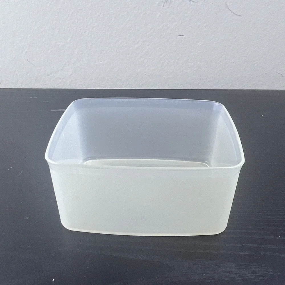 Vintage Tupperware 311-55 Clear Square Plastic Food Storage Container Replacemen